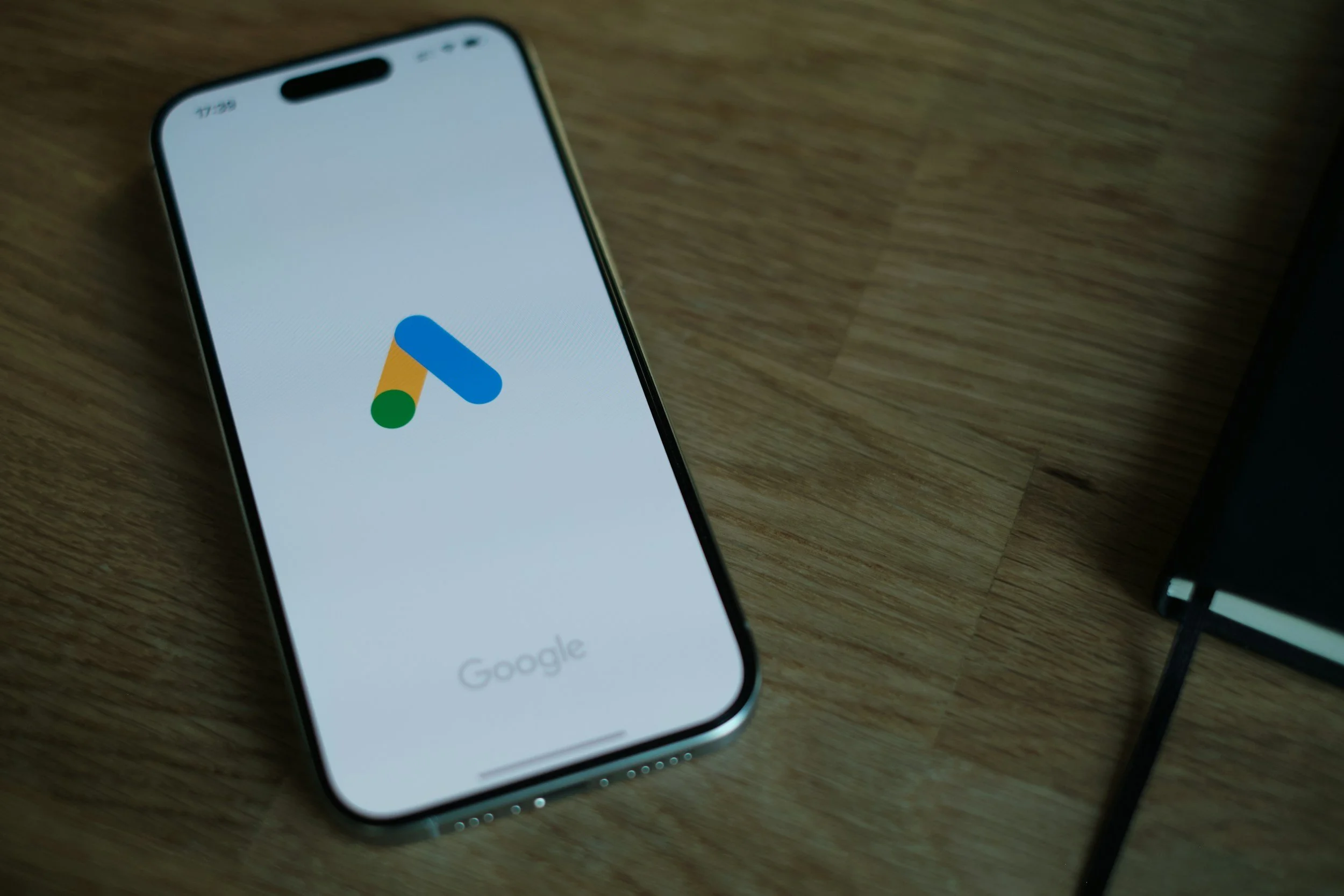 Google Ads on a smartphone