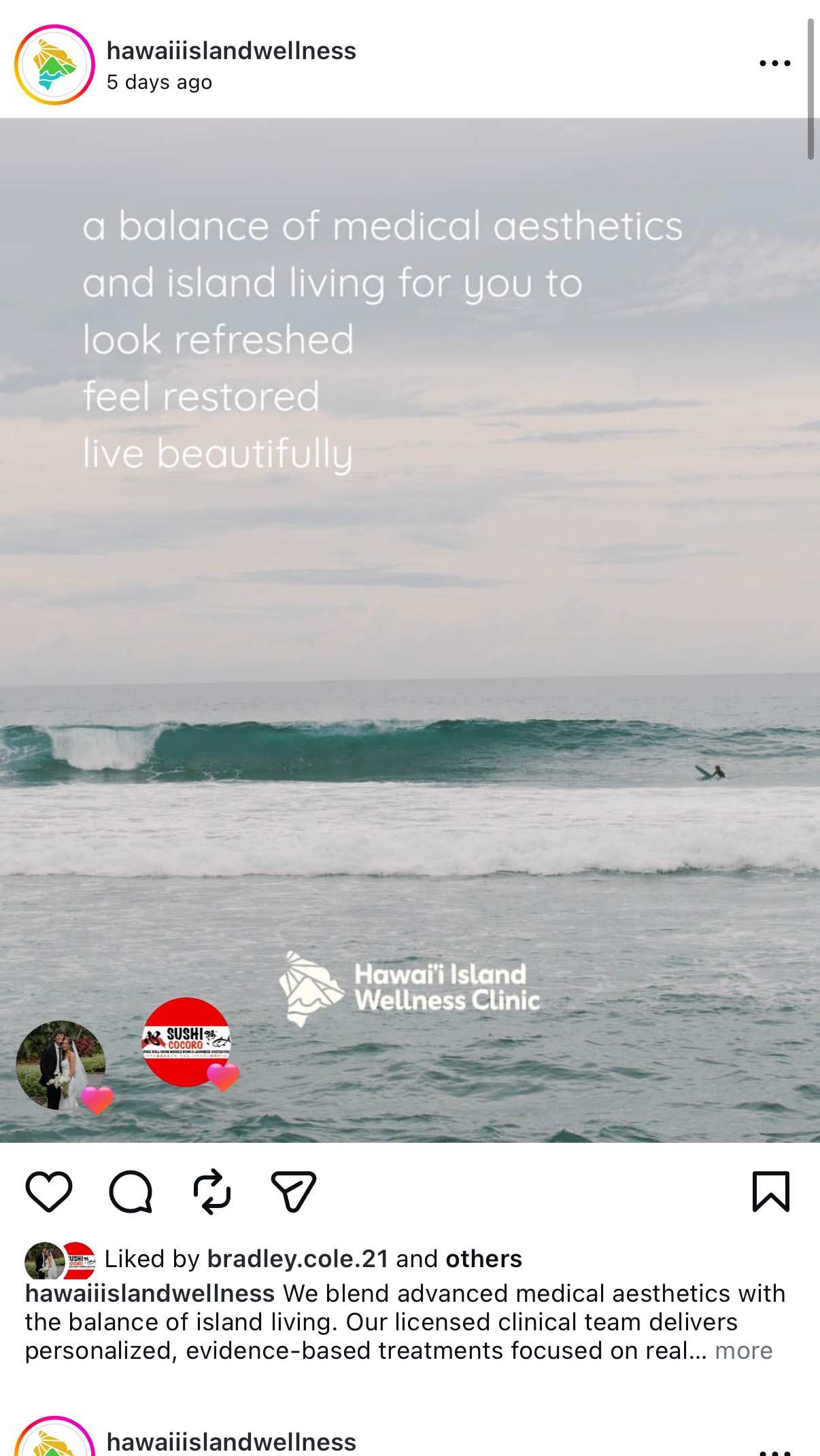 Hawaii Island Wellness surf content