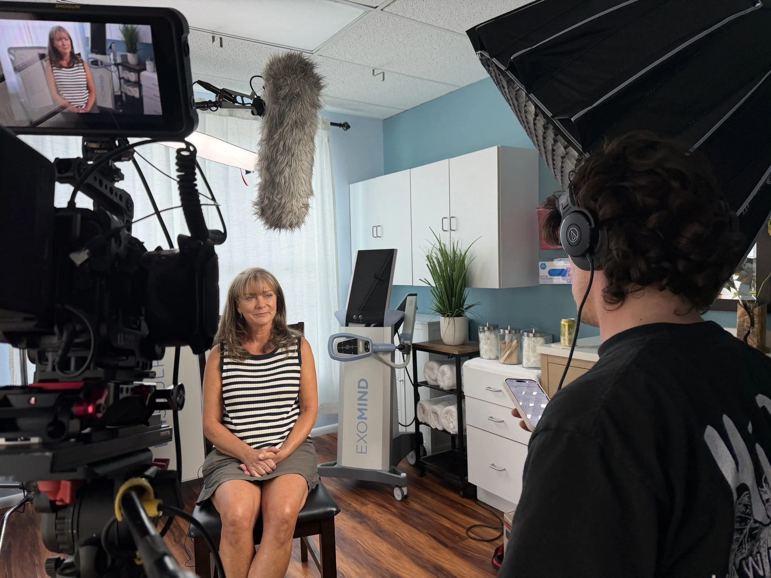 Studio interview shoot