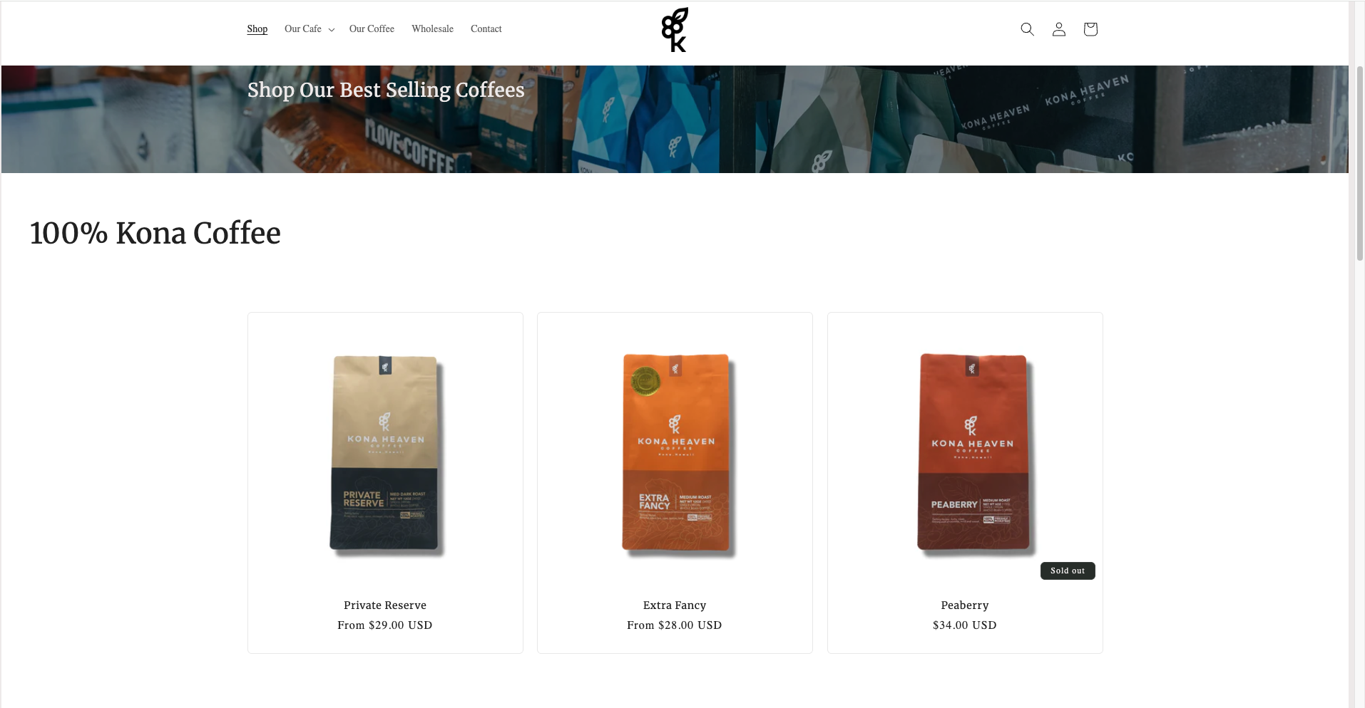 Kona Heaven online shop