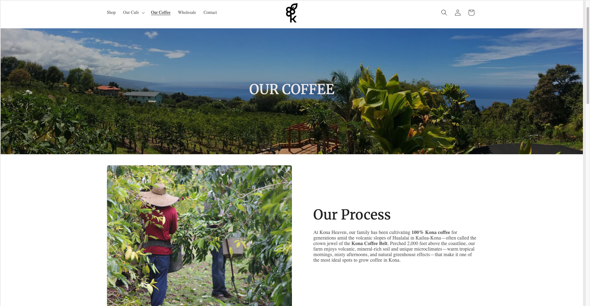 Kona Heaven coffee farm site