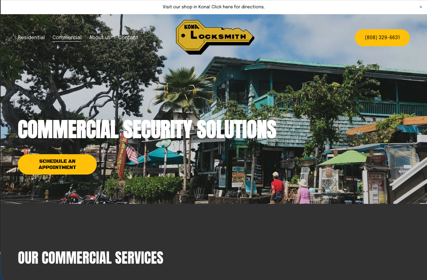 Kona Lock & Security website